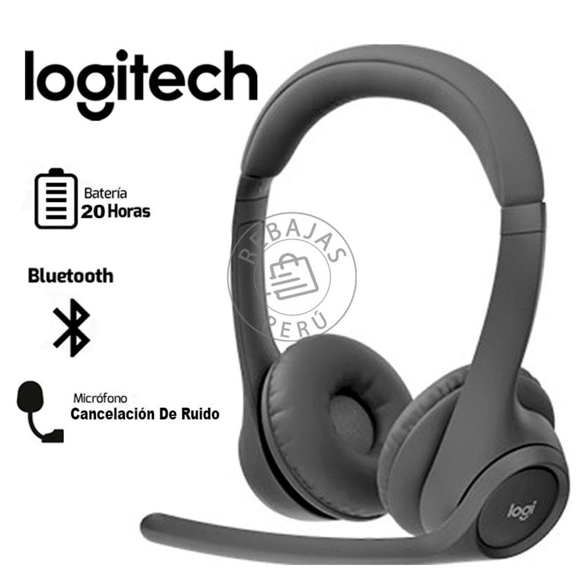 LOGITECH - Logitech Zone 300 Bluetooth Auriculares Inalámbricos