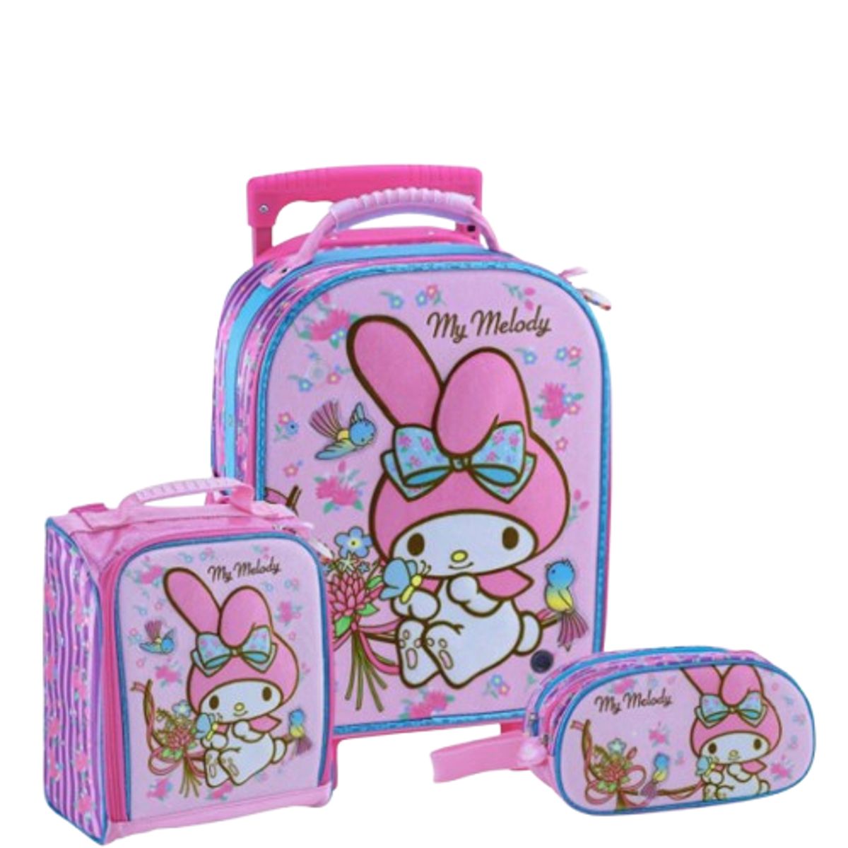 GENERICO - packPack de Maleta+lonchera+cartuchera My Melody