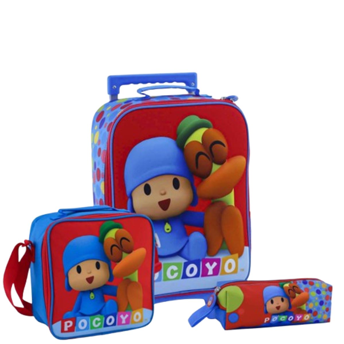GENERICO - Pack de Maleta+lonchera+cartuchera Pocoyo