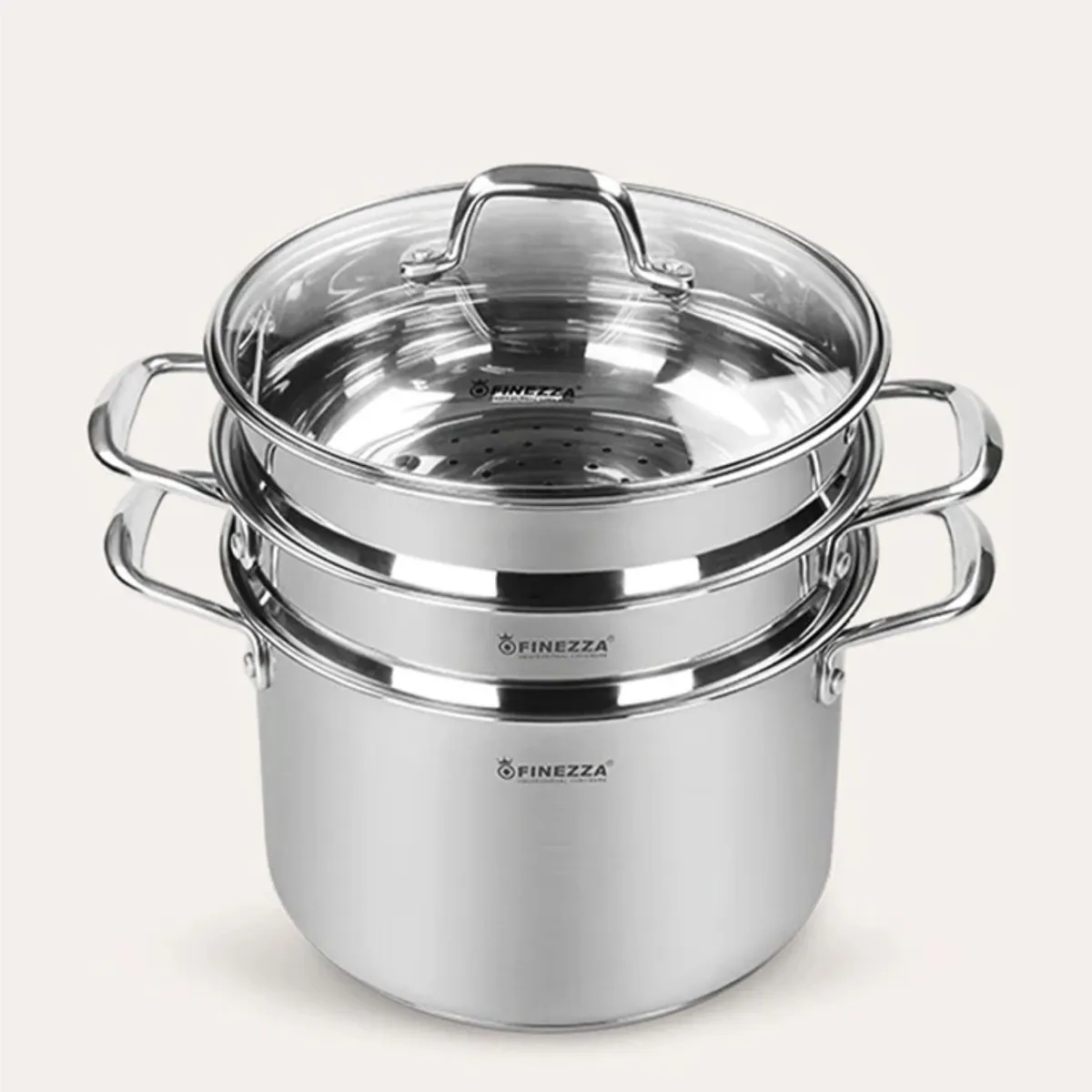 FINEZZA - Espaguetera de Acero de 4 pzas. (FZ-0062SP)