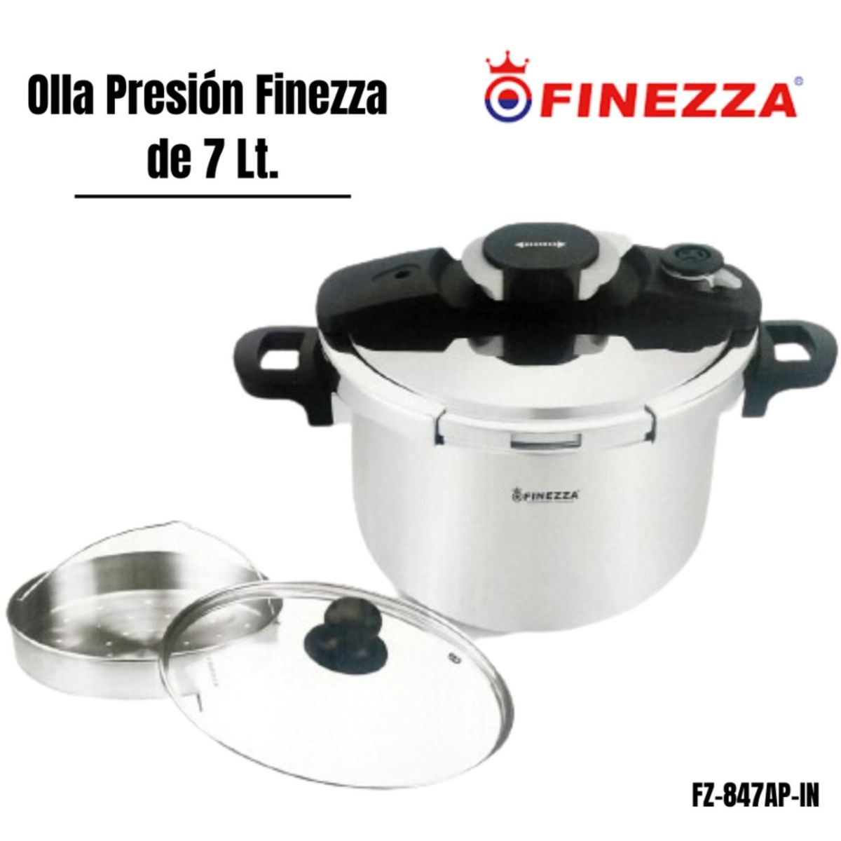 FINEZZA - Olla a presión 7L FZ-847AP-IN