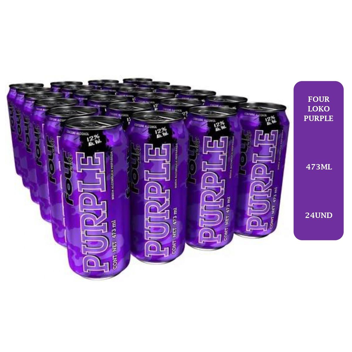 GENERICO - Four Loko Purple Lata 473ML - 24 UND