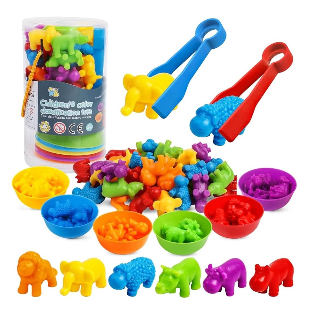 GENERICO - Clasificador Color Montessori - Animales