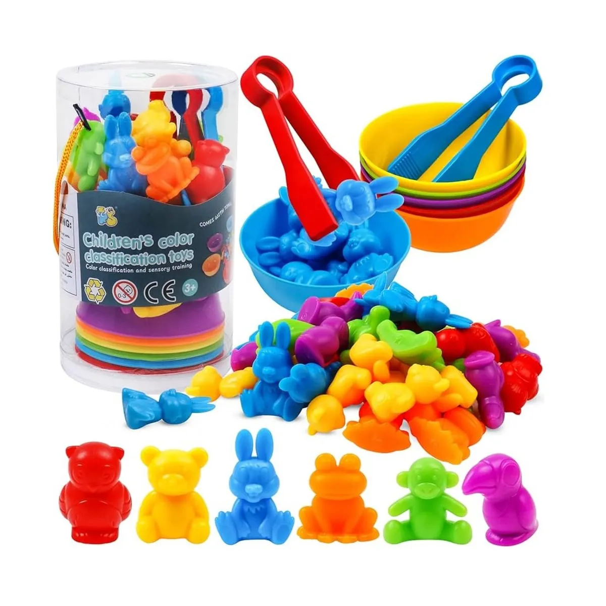 GENERICO - Clasificador Color Montessori - Animales