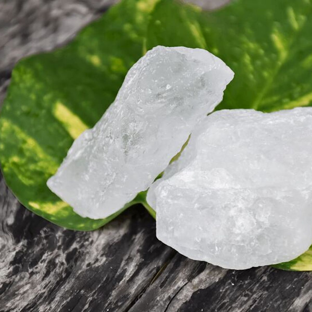 GENERICO - PACK DE 2 PIEDRA DE ALUMBRE NATURALES