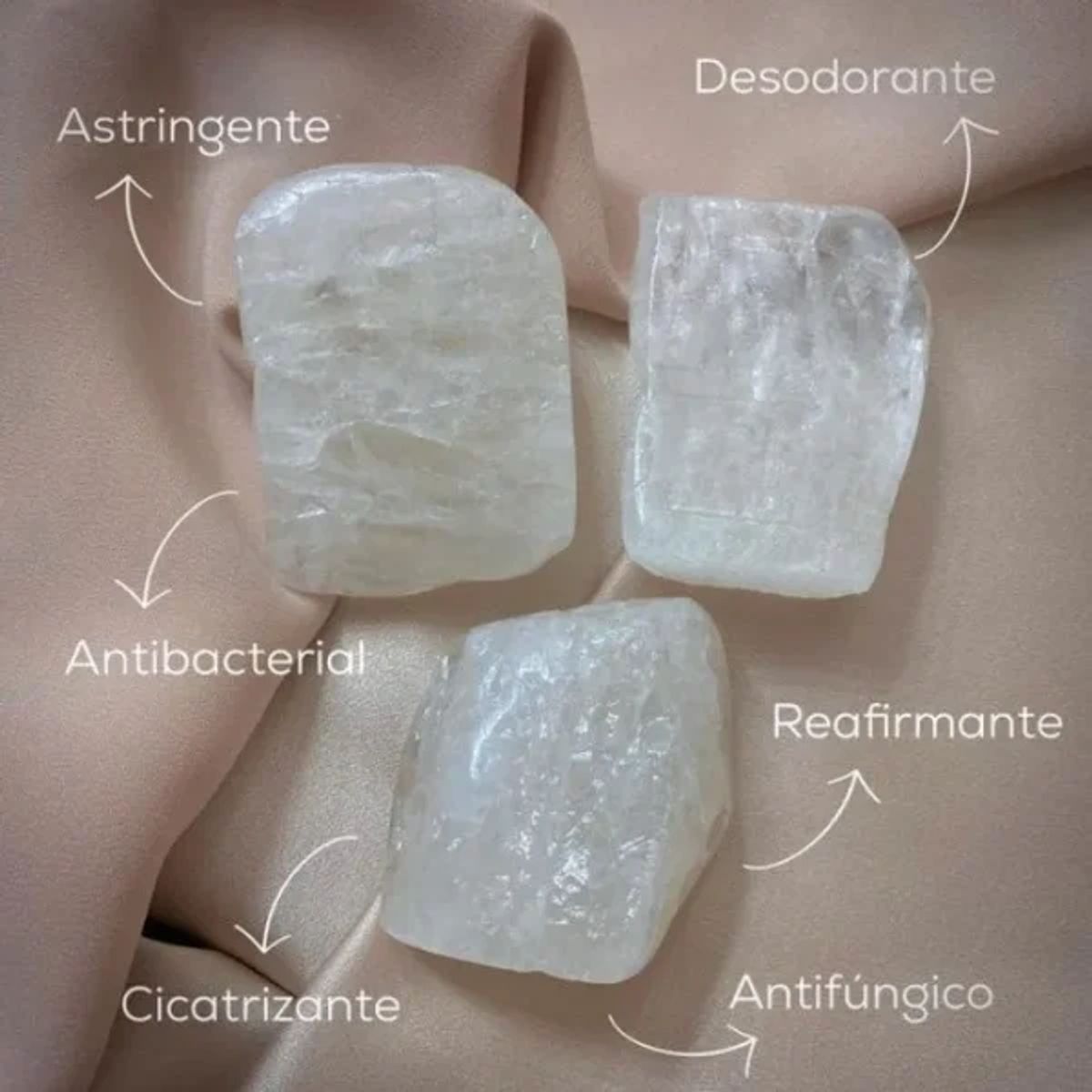 GENERICO - PACK DE 2 PIEDRA DE ALUMBRE NATURALES