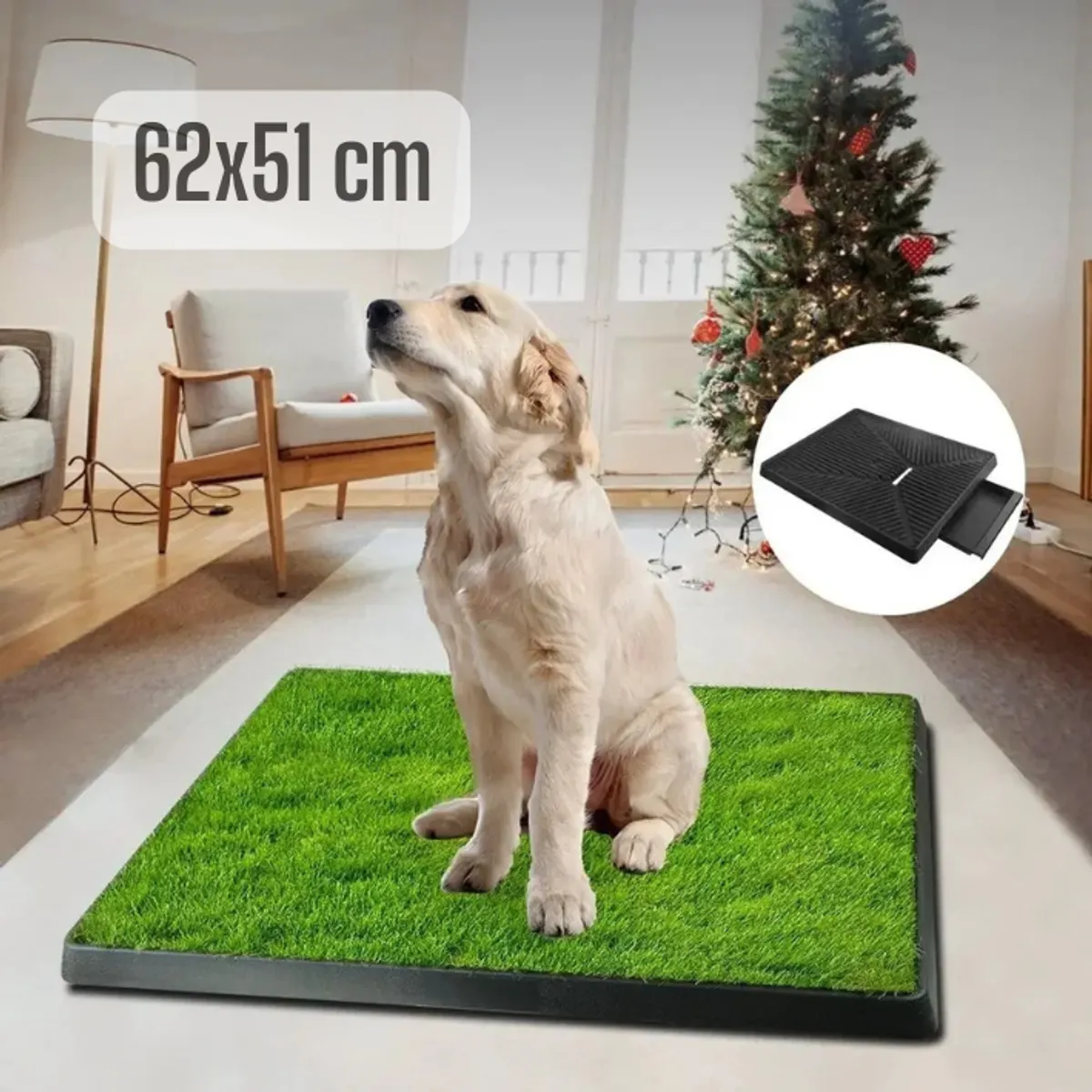 GENERICO - Baño portatil grande para perros mascotas talla grande