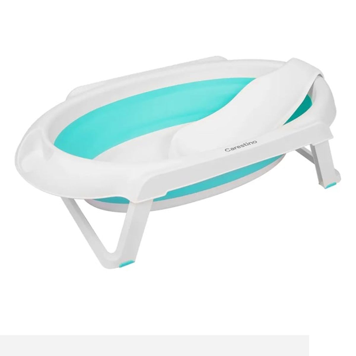 CARESTINO - Bañera Plegable con Soporte Aguamarina Carestino