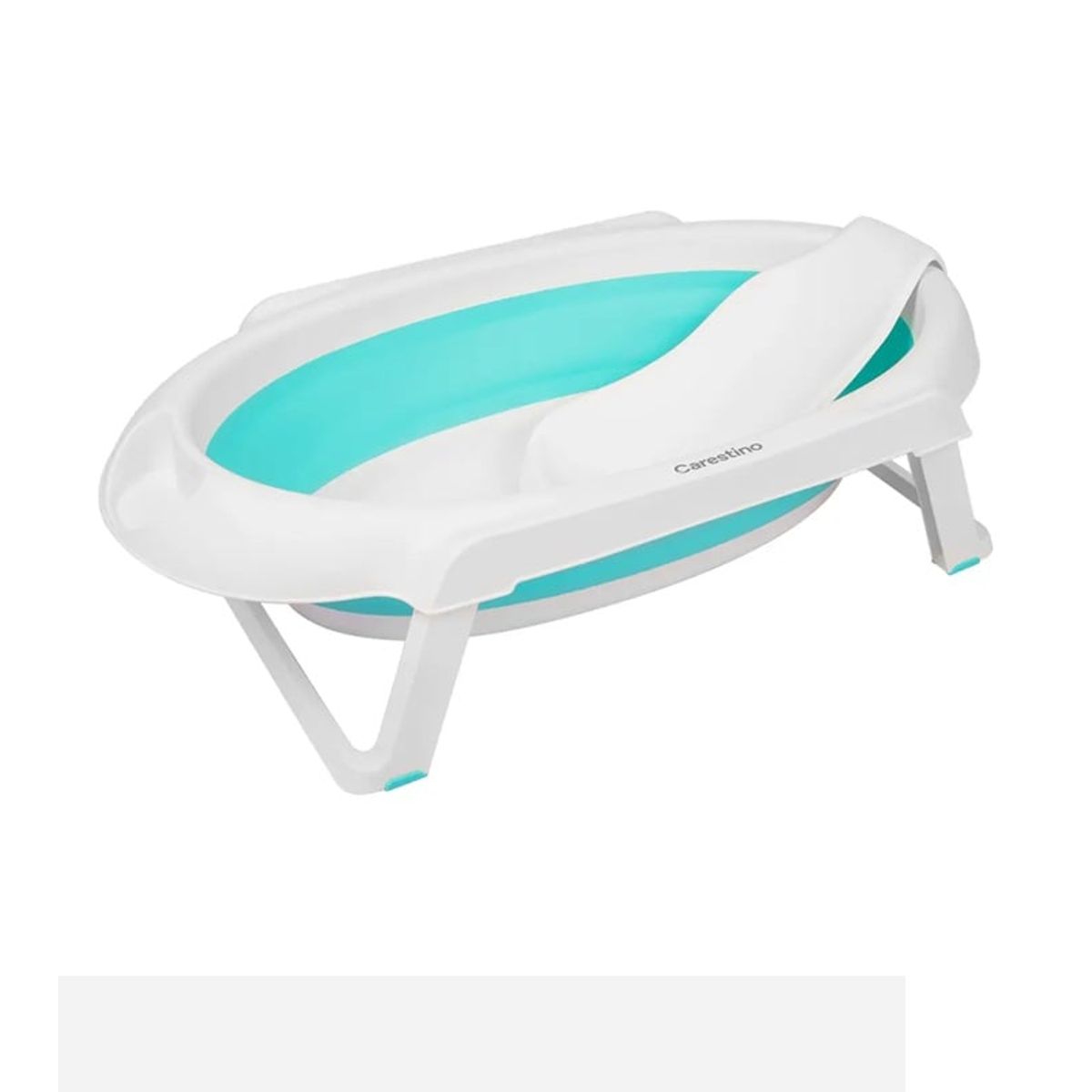 CARESTINO - Bañera Plegable con Soporte Aguamarina Carestino