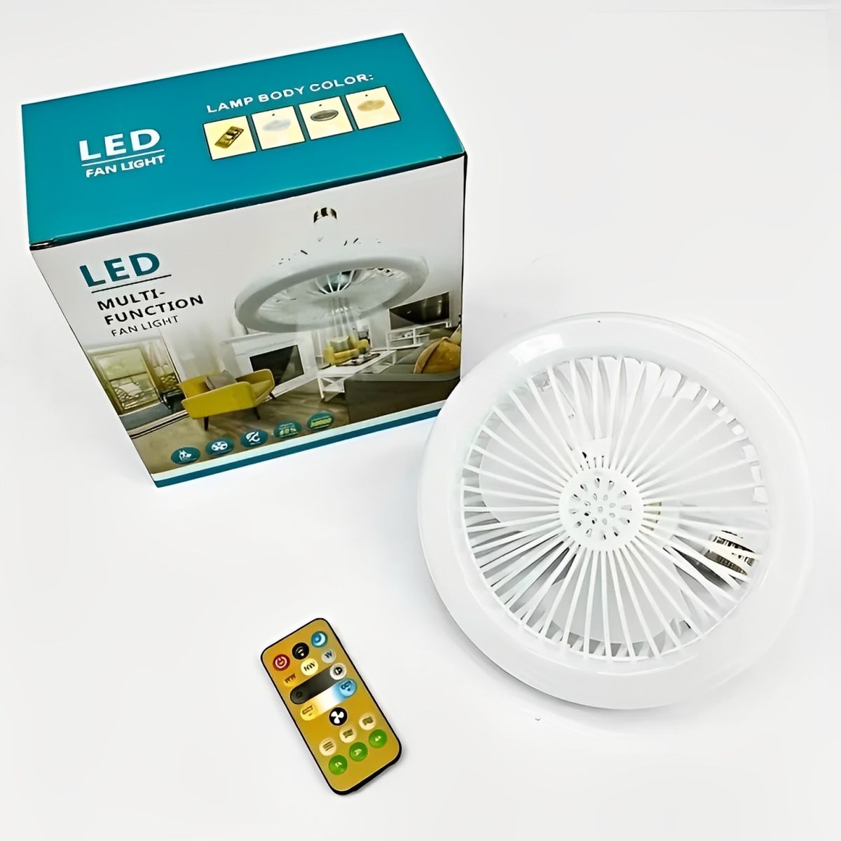 GENERICO - Lámpara Ventilador Led Multifuncional