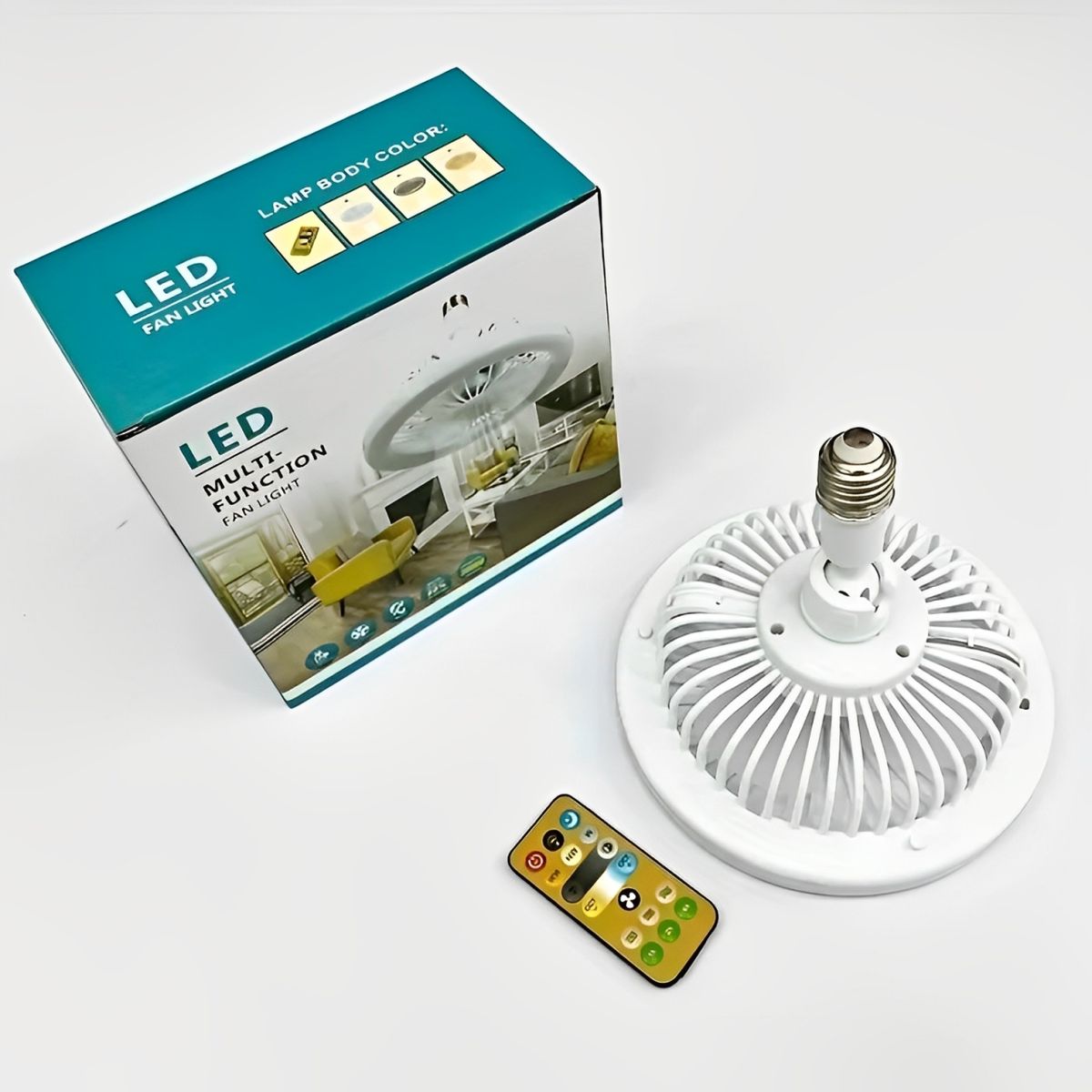 GENERICO - Lámpara Ventilador Led Multifuncional