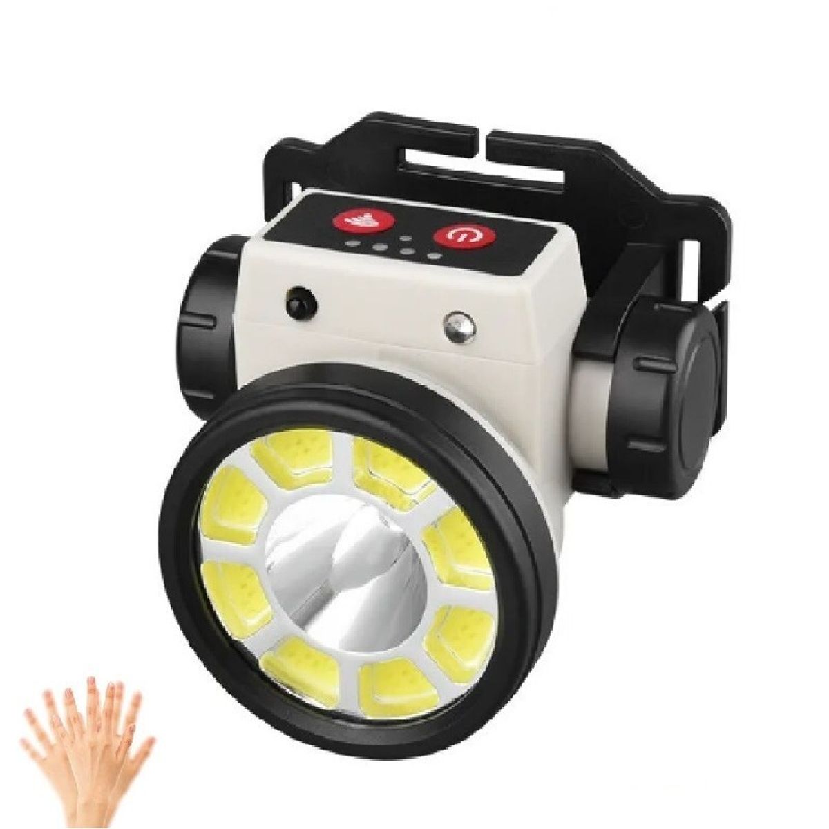 OEM - Linterna Frontal LED Multifuncional Recargable Con Sensor Magnético