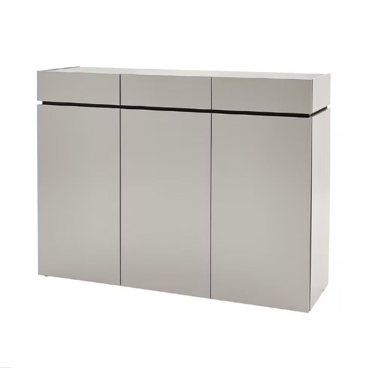 GENERICO - Zapatera Moderna Milena 3 Cajones Blanco R&R Muebles