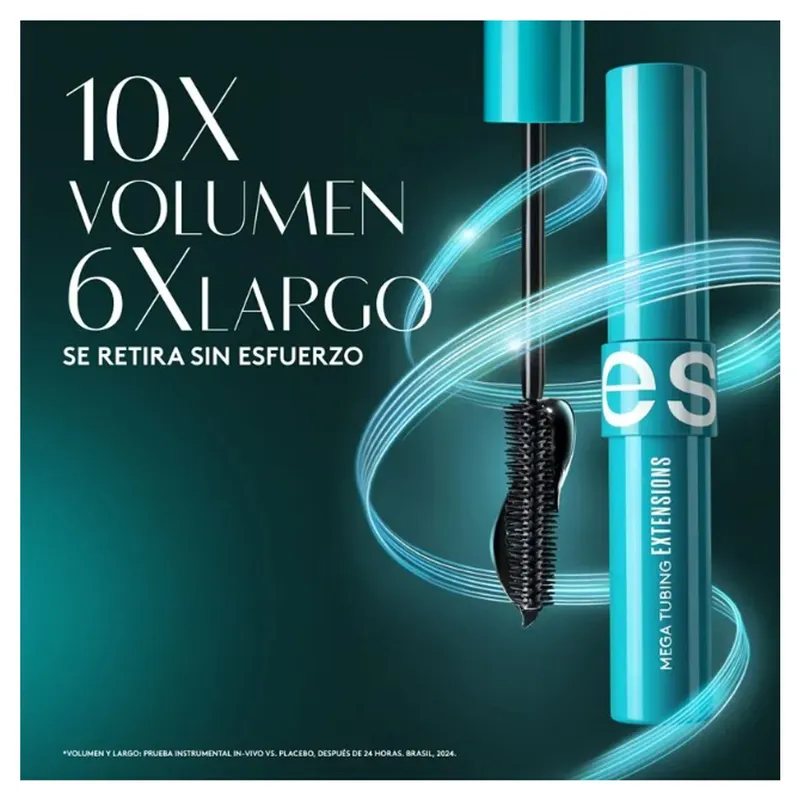 ESIKA - Máscara de pestañas Mega Tubing Extensions Esika - Negro