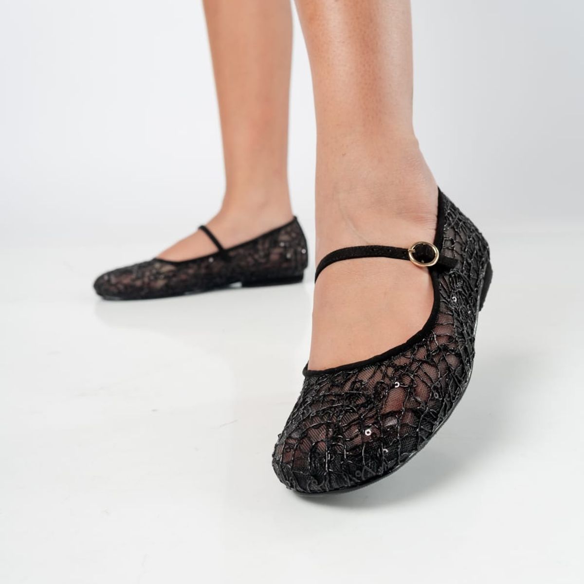 LB LIBBY CALZADOS Y ACCESORIOS - ZAPATOS CASUALES MARY JANE - ENCAJE MERCEDITAS