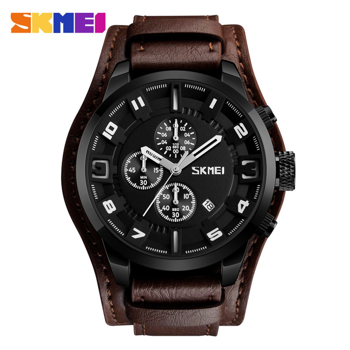 SKMEI - Reloj Skmei 9165 Marron Correa de cuero