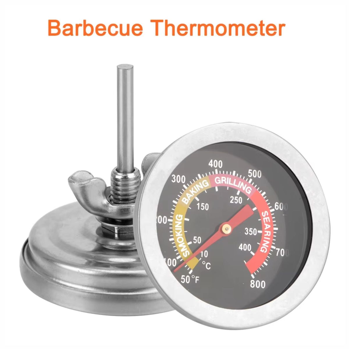 GENERICO - Termómetro Especial Parrillas Caja China Horno Cilindro Varilla 5cm