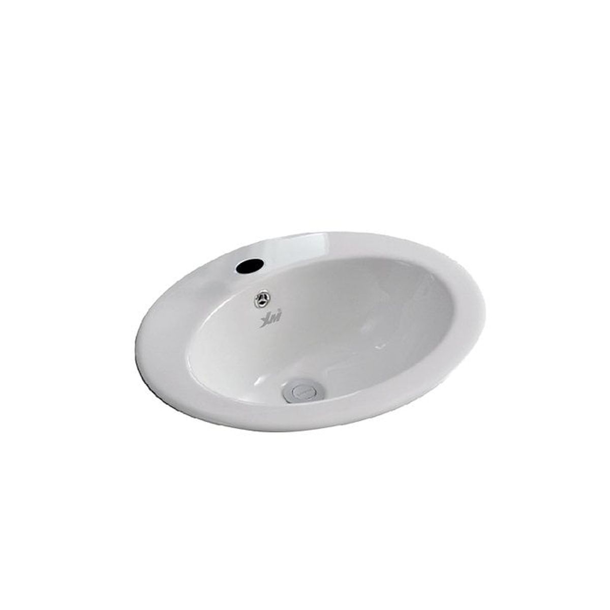 XM - Ovalin de Loza Mod Circular Blanco 52x45x17cm