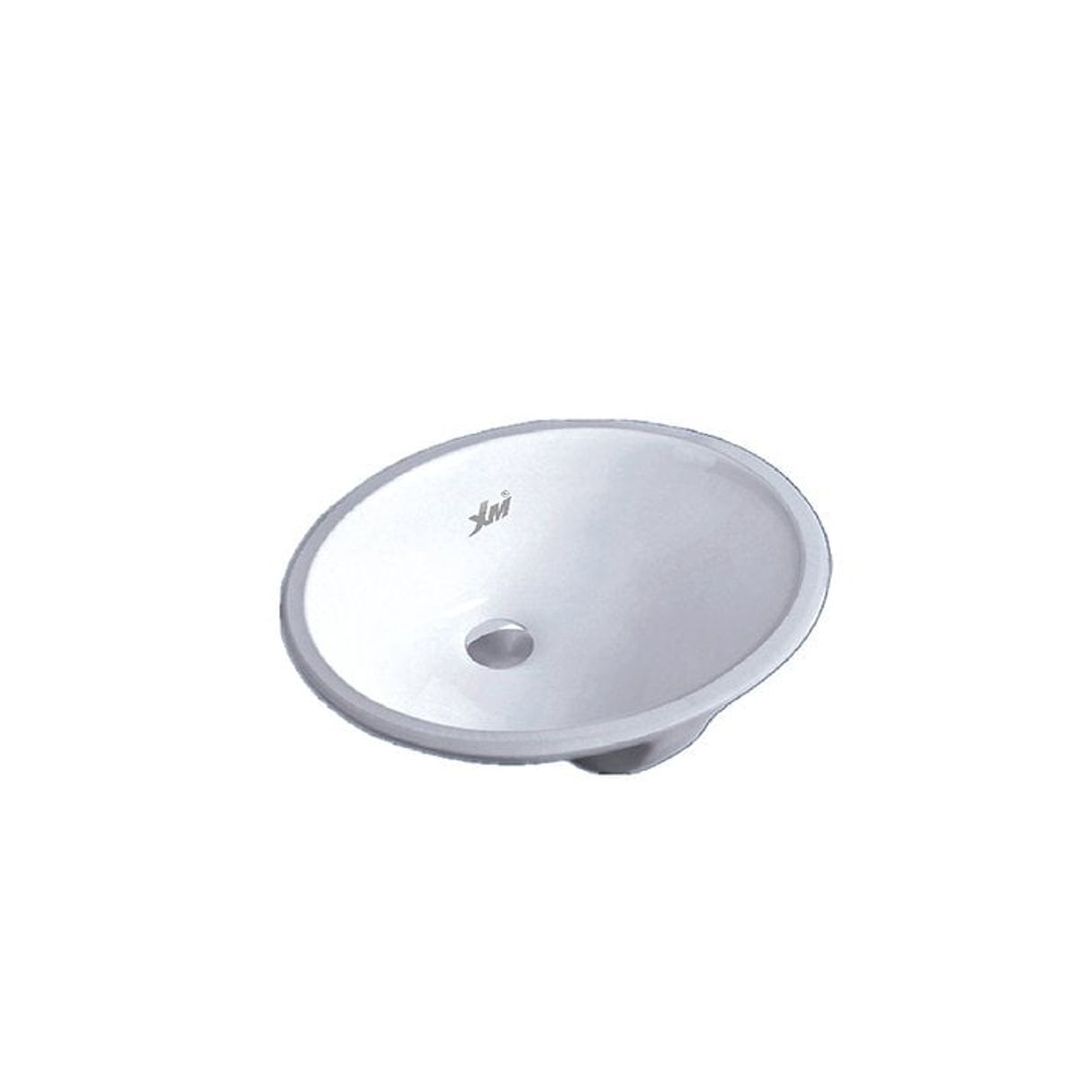 XM - Ovalin de Loza Mod Circular Blanco 42x34x20cm