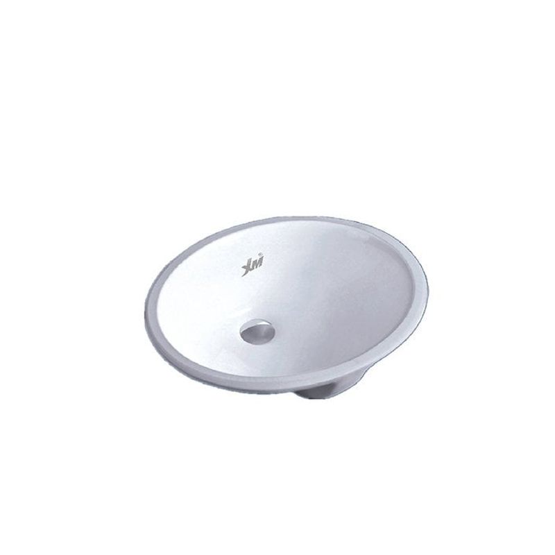 XM - Ovalin de Loza Mod Circular Blanco 42x34x20cm