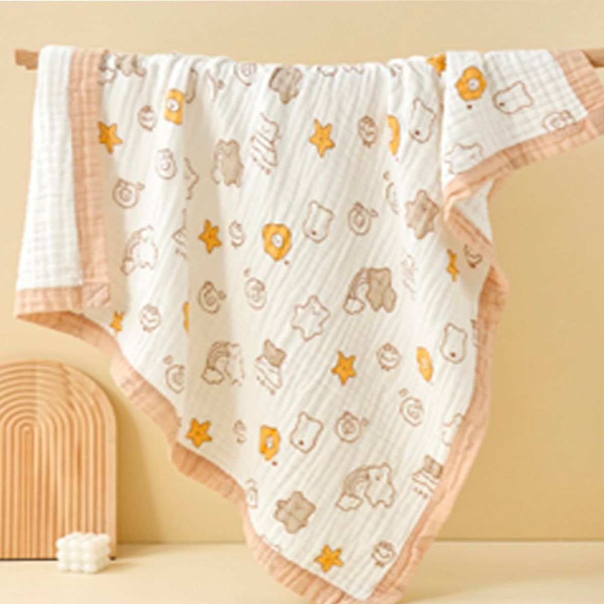 GENERICO - Manta de Muselina para Bebé 100% Algodón 6 Capas