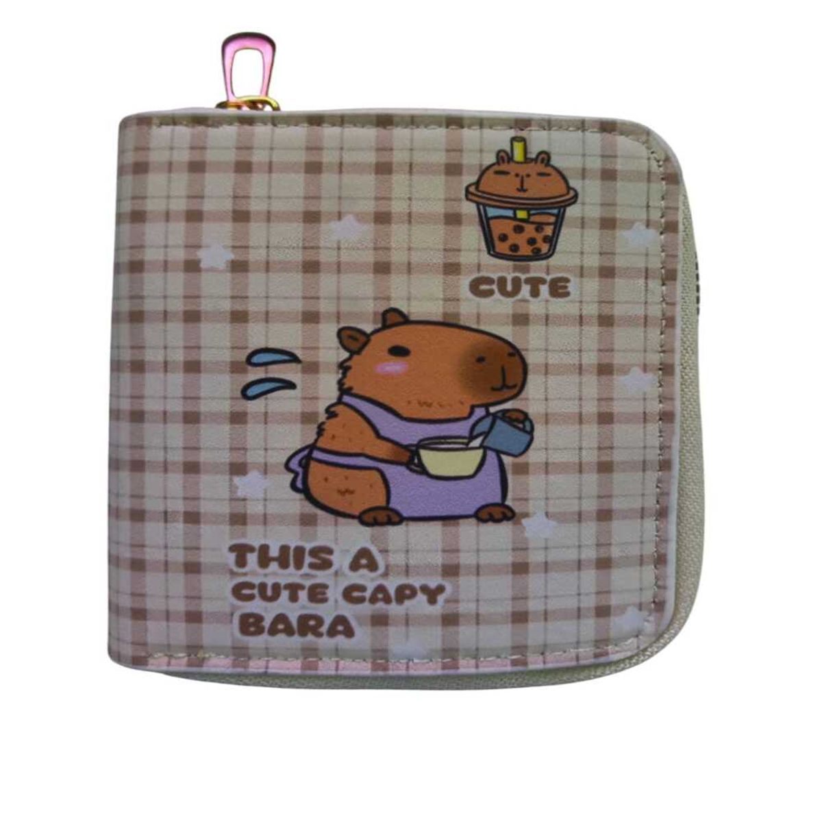 GENERICO - Monedero  con cierre  para mujer - Capibara