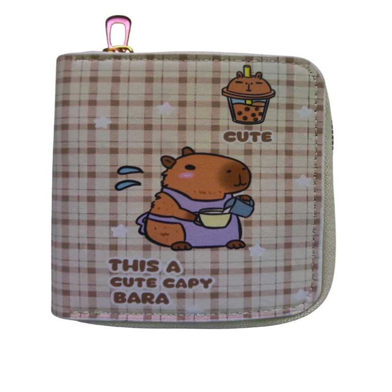 GENERICO - Monedero  con cierre  para mujer - Capibara