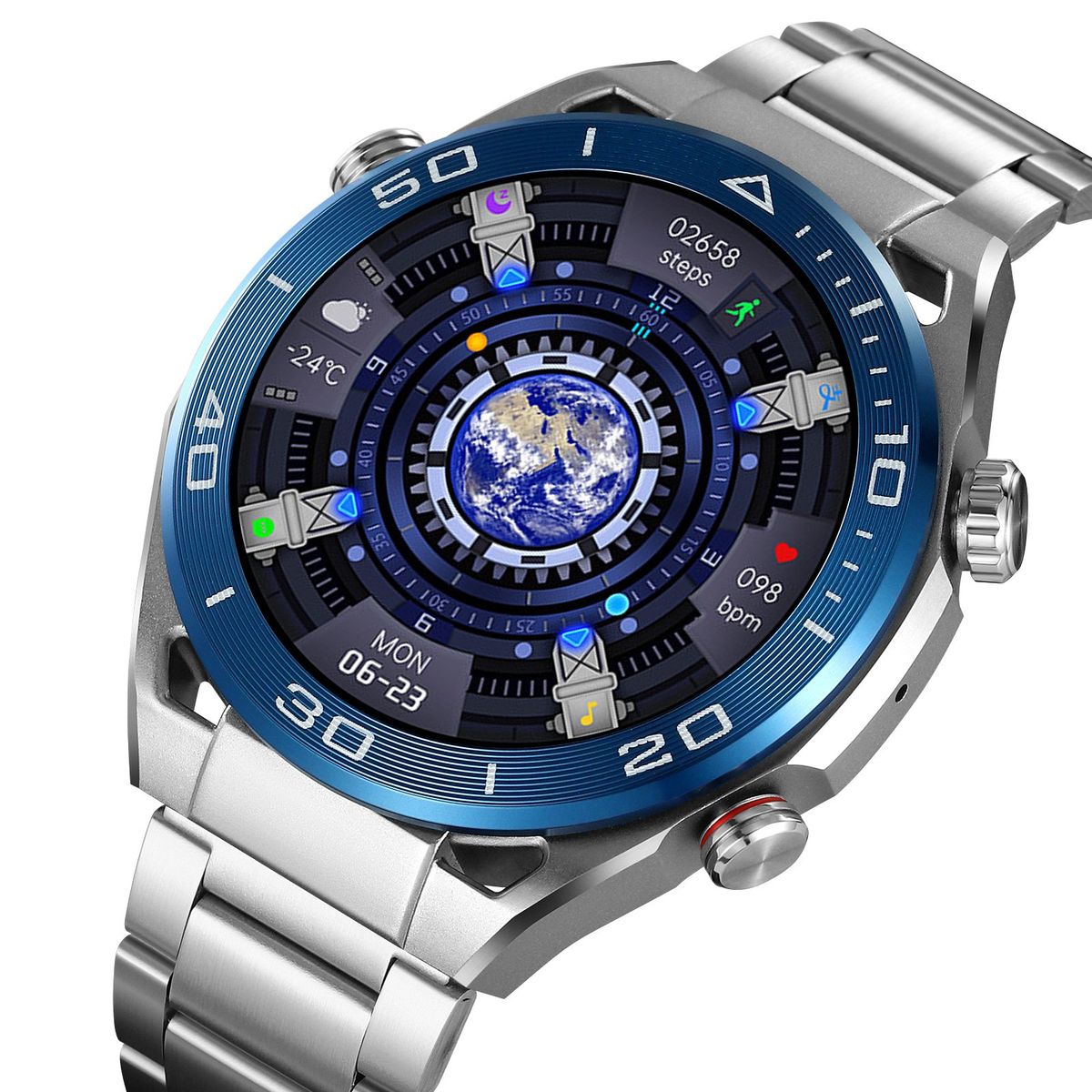 SKMEI - Reloj Skmei S236 Correa Intercambiable Acero y Cuero