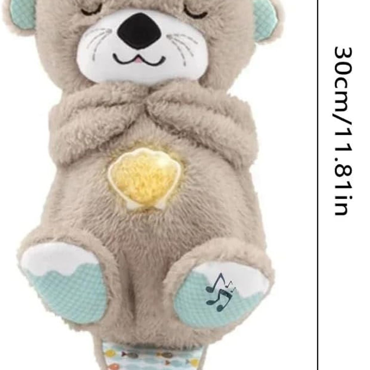 GENERICO - Peluche Nutria Musical Que Respira con Luces Color Marron