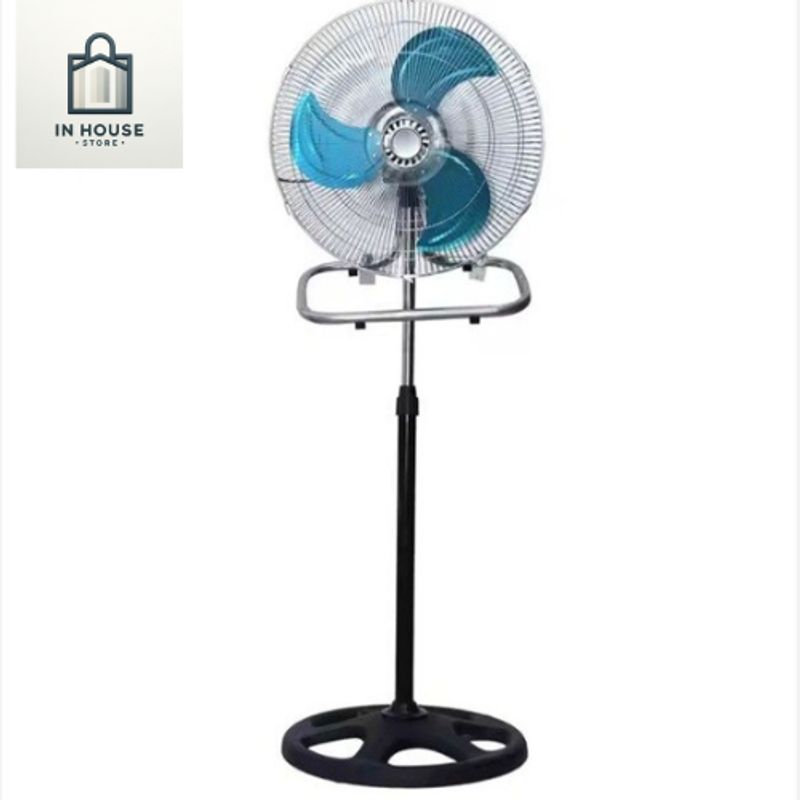 GENERICO - Ventilador,  3 en 1, aspas de color azul, modelo 2024, de 55W
