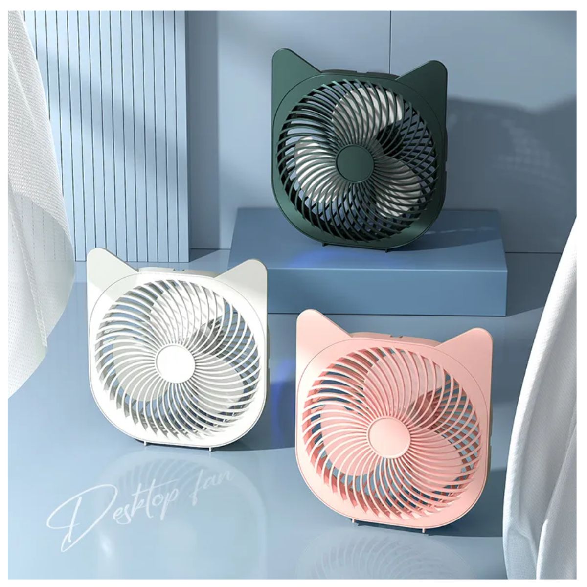 GENERICO - VENTILADOR DE GATITO PARA ESCRITORIO