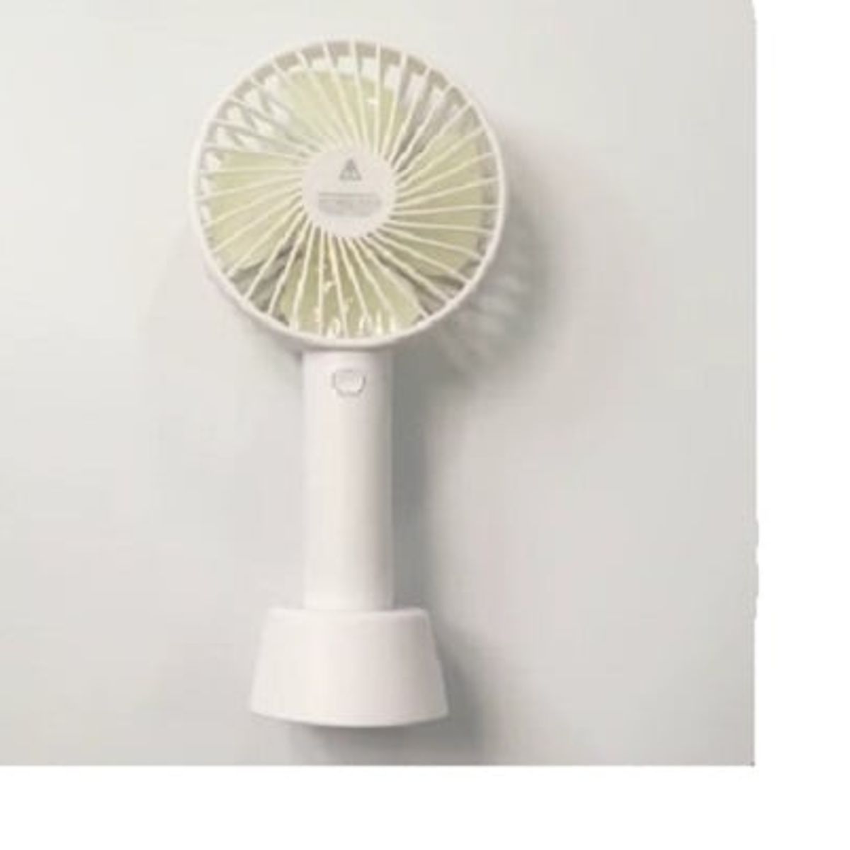 GENERICO - Mini ventilador de mano eléctrico recargable Blanco