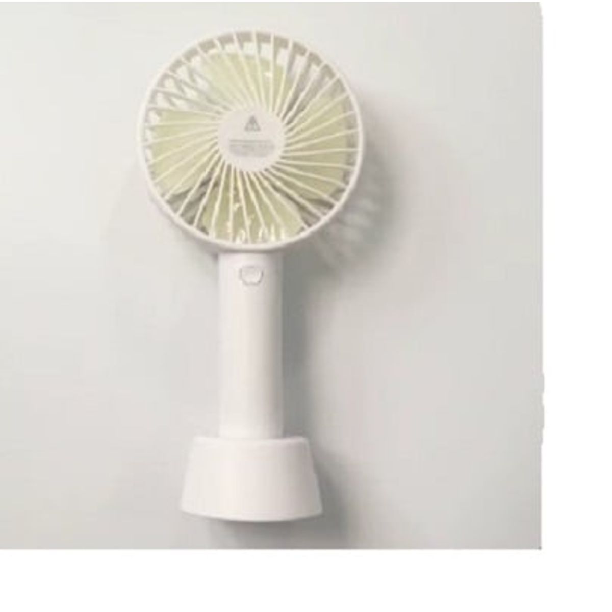 GENERICO - Mini ventilador de mano eléctrico recargable Blanco