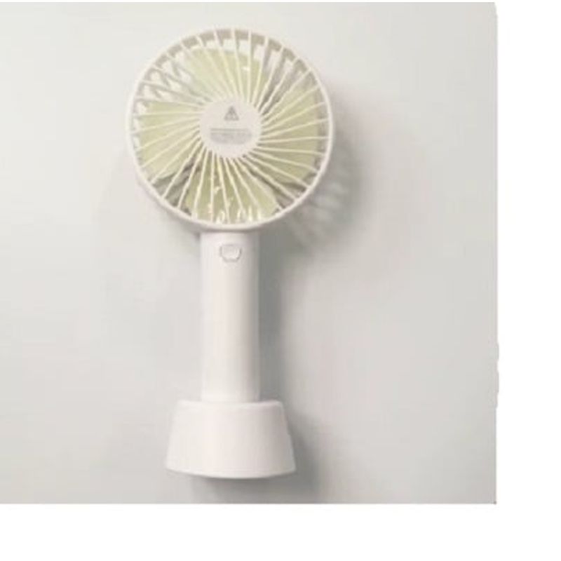 GENERICO - Mini ventilador de mano eléctrico recargable Blanco
