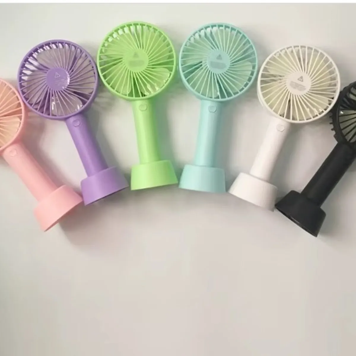 GENERICO - Mini ventilador de mano eléctrico recargable negro