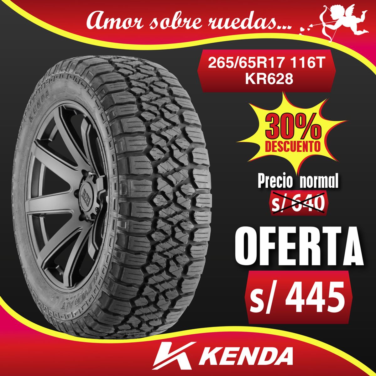 KENDA - Llanta 265 /65R17 KENDA KR628 116T