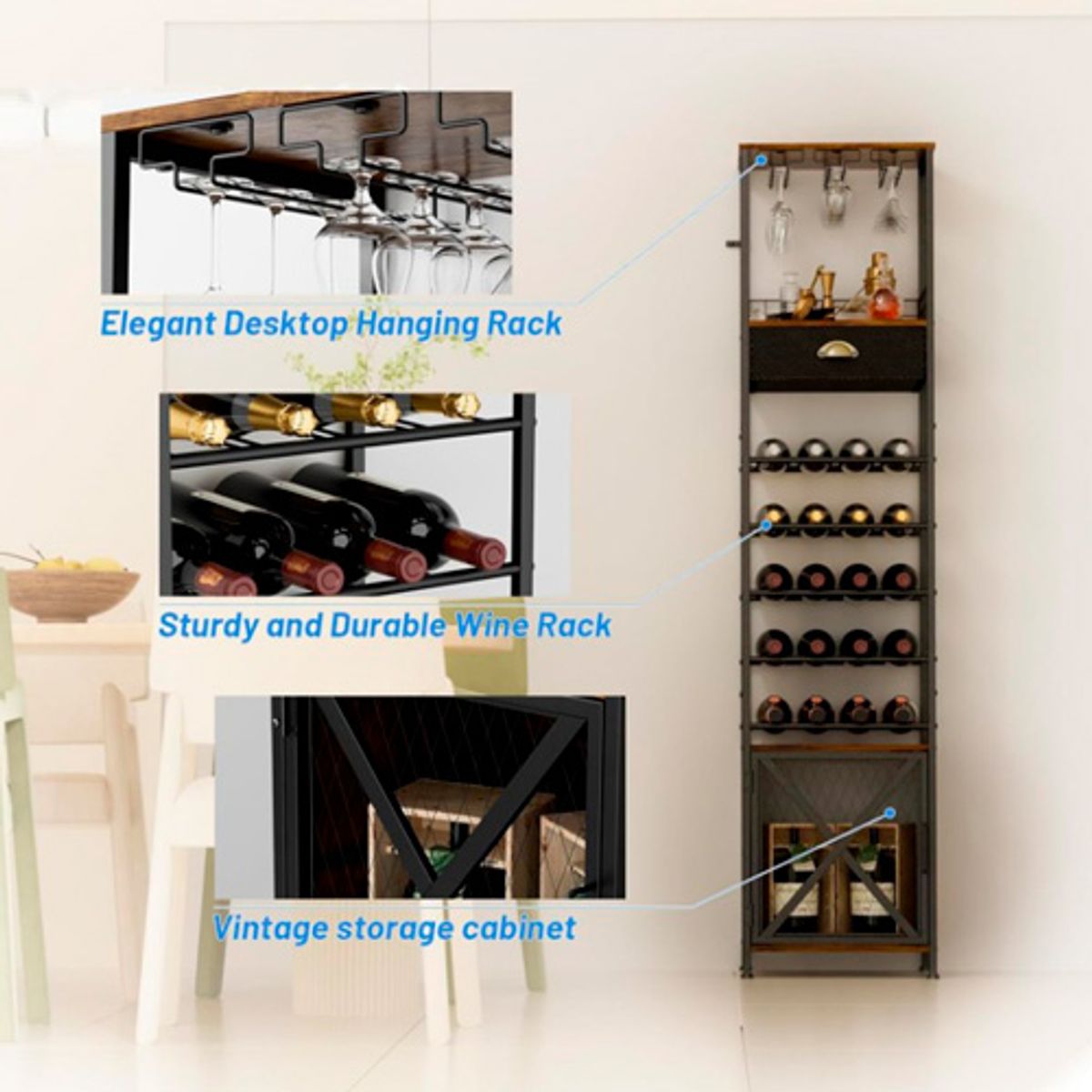 GENERICO - Vinera Estante de Vinos - Elegante y Funcional