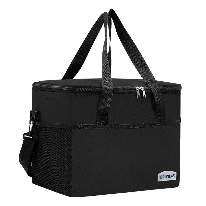 KELLER - Lonchera Térmica para Comida Alimentos con Correa Ajustable Negro R24