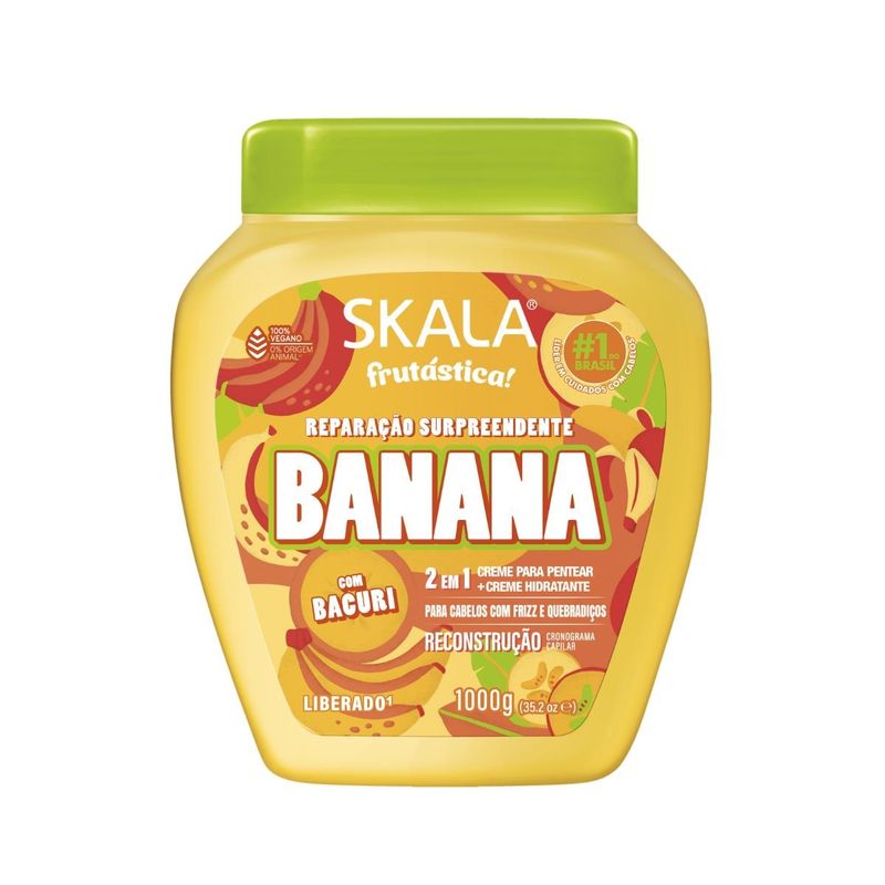 SKALA - Crema Tratamiento Capilar Banana Skala Frutástica 1000g