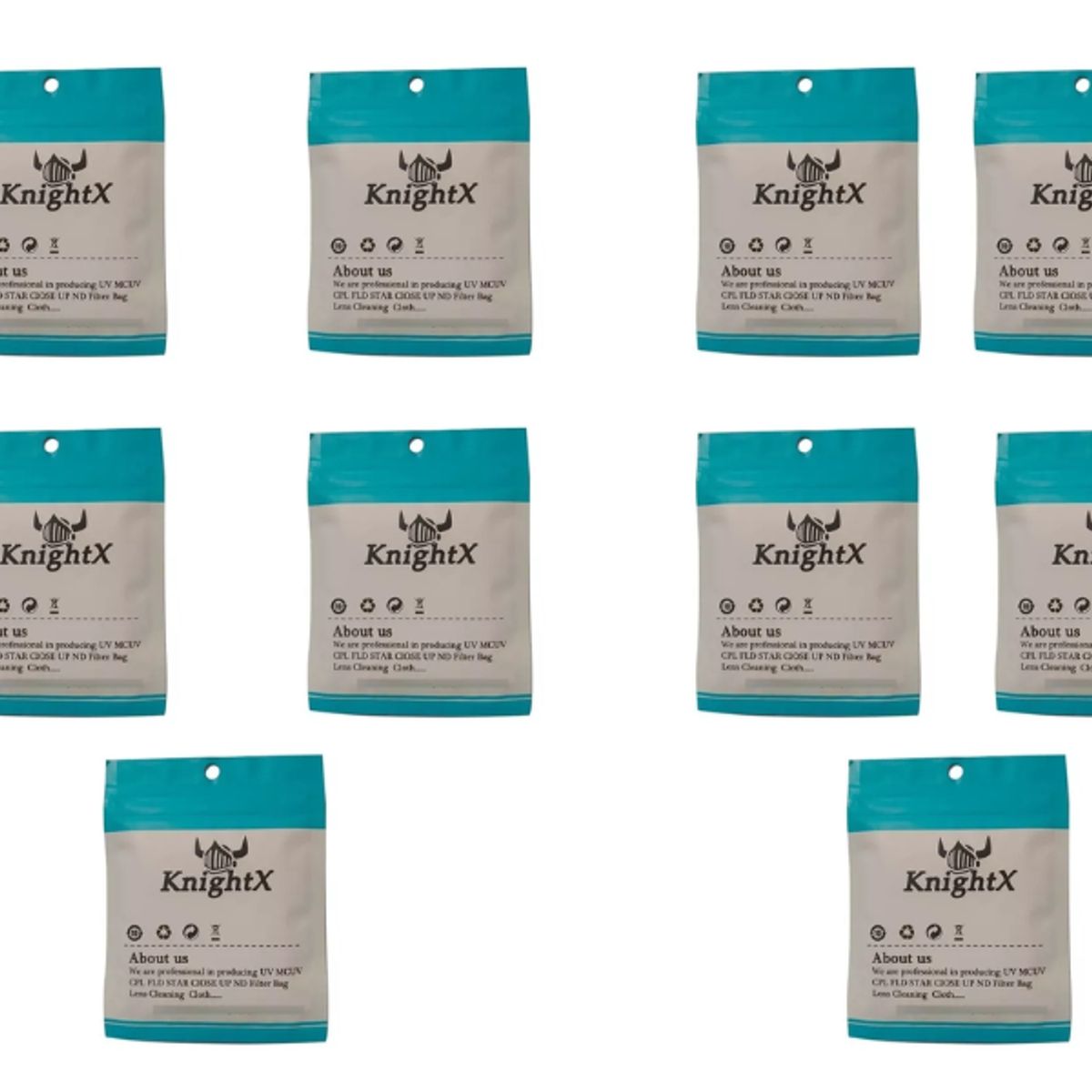 GENERICO - 10 Paño Microfibra Limpieza Lentes Objetivos Knightx X