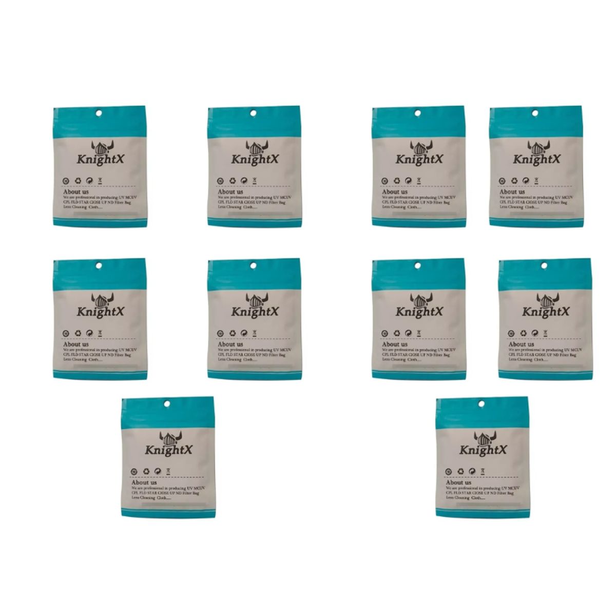 GENERICO - 10 Paño Microfibra Limpieza Lentes Objetivos Knightx X