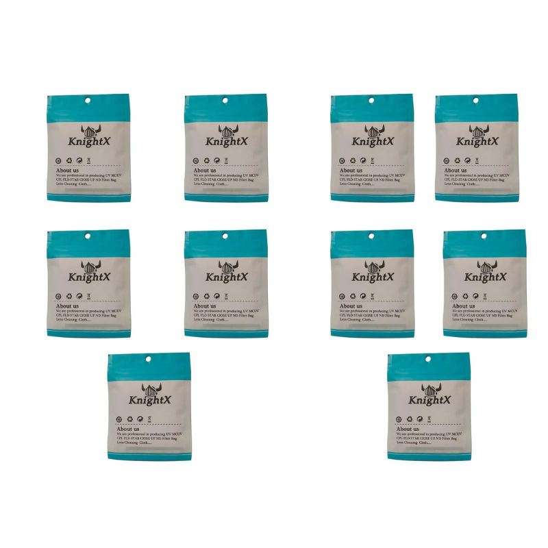 GENERICO - 10 Paño Microfibra Limpieza Lentes Objetivos Knightx X