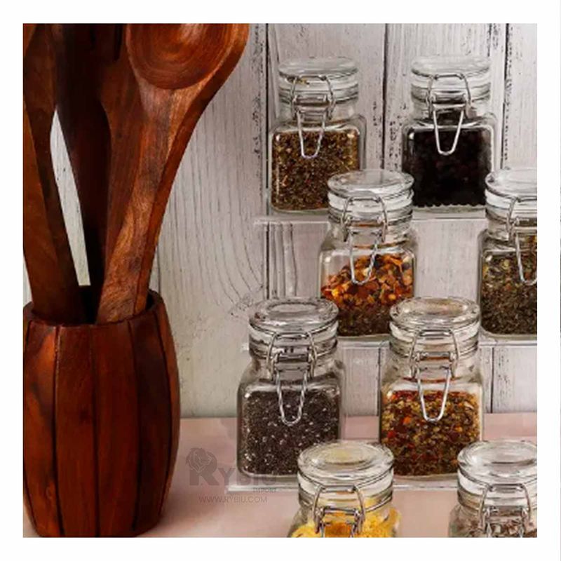 RYBIU IMPORT - Pack3 Frasco Duradero de Cocina de 100 ml Y+Regalo Stickers