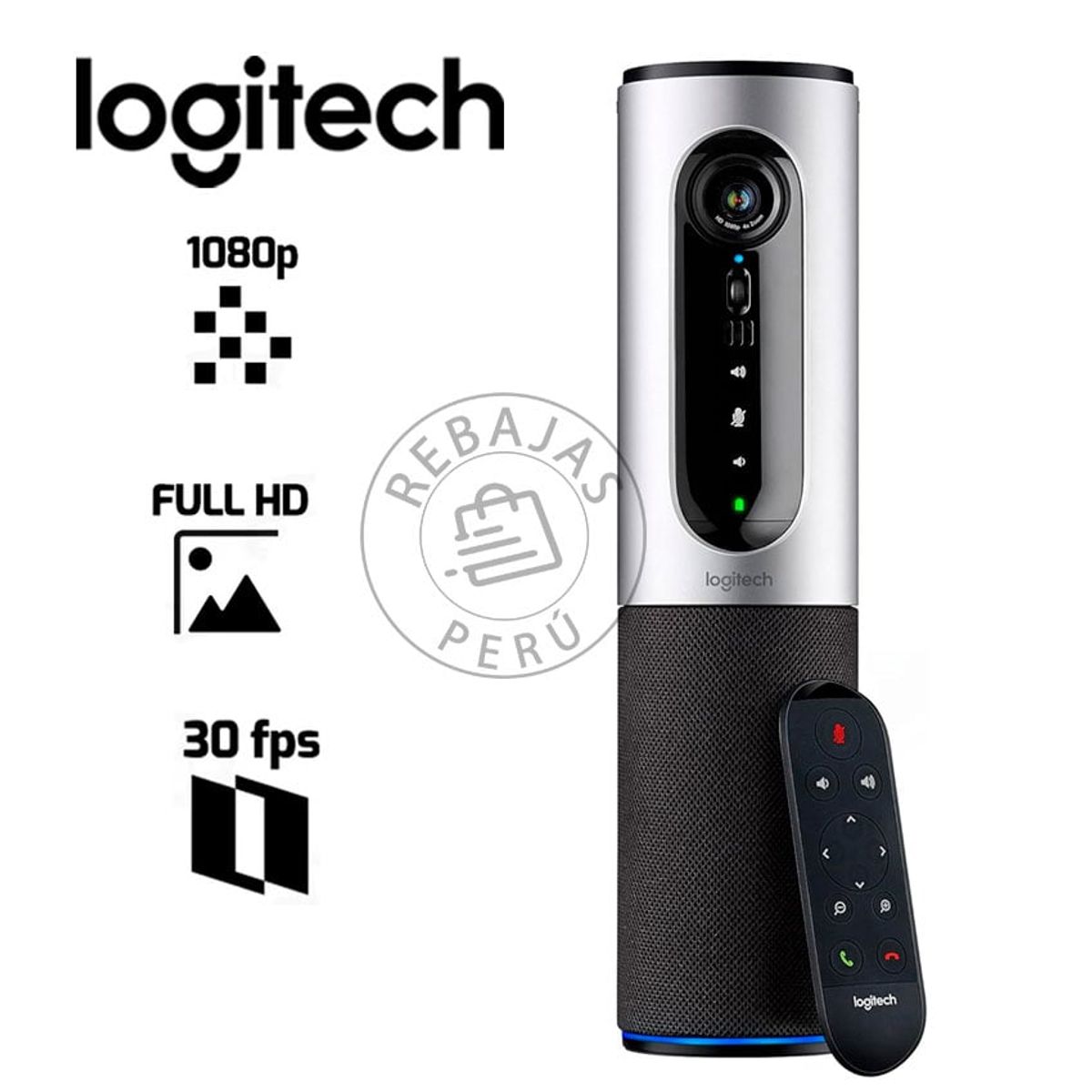 LOGITECH - Logitech B2B Connect ConferenceCam 1080p Cámara de Videoconferencia