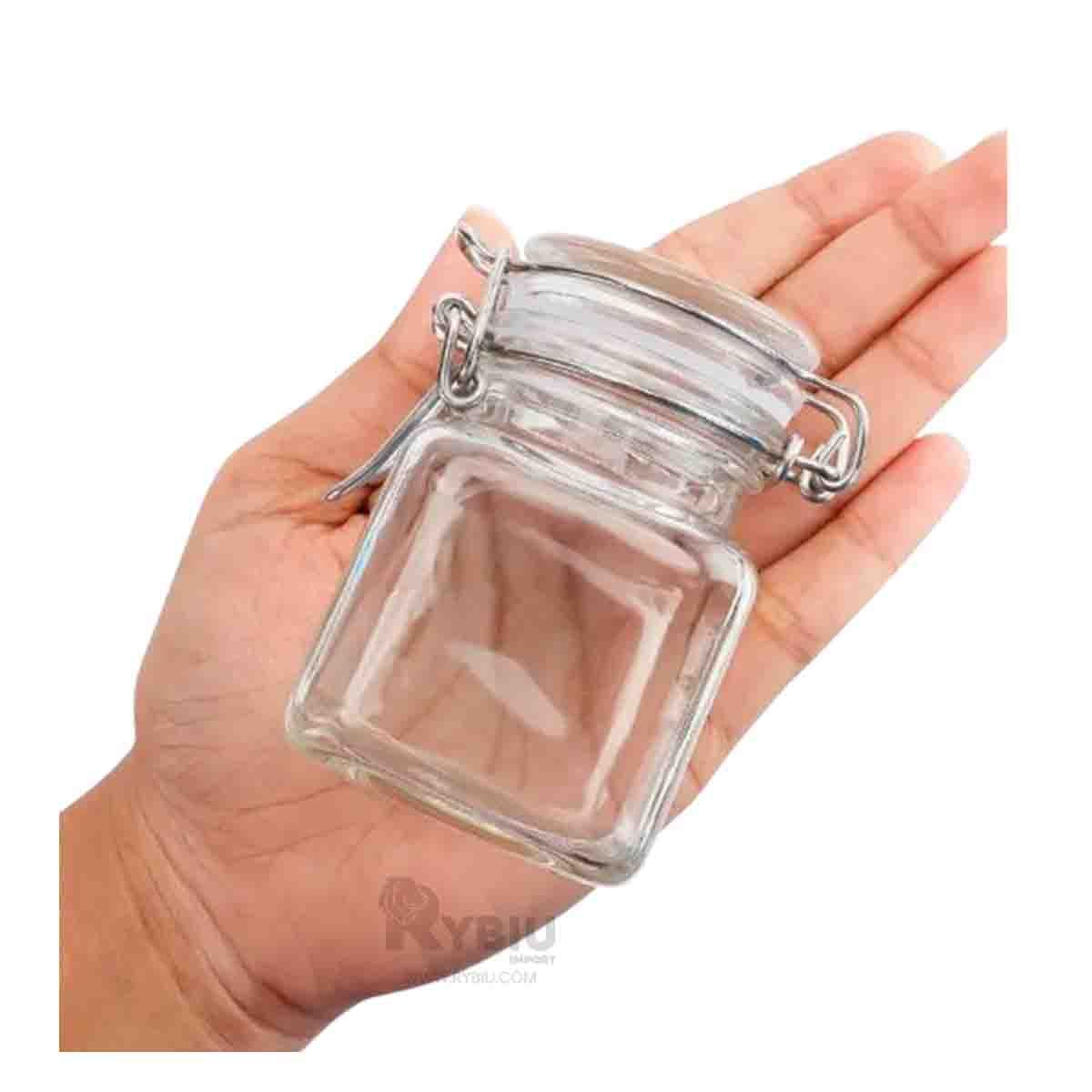 GENERICO - Pack3 Frasco de Vidrio Set de 3 con Capacidad para 100 ml