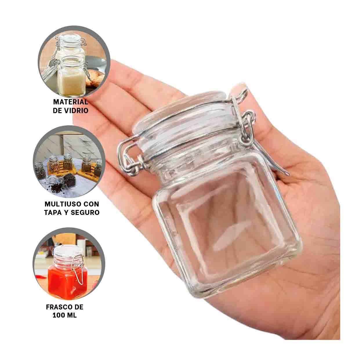 GENERICO - Pack3 Envase Multiuso Capacidad de 100 ml Y+Ligas de Regalo