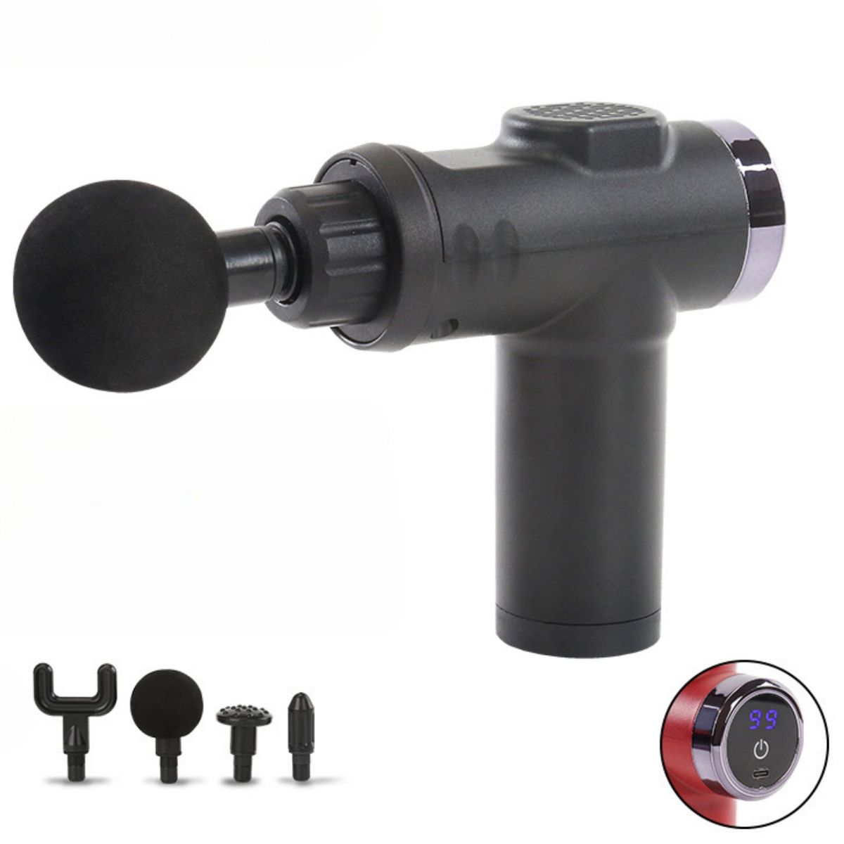 VICTORIA - Masajeador Muscular De Pistola De 20 Velocidades Digital