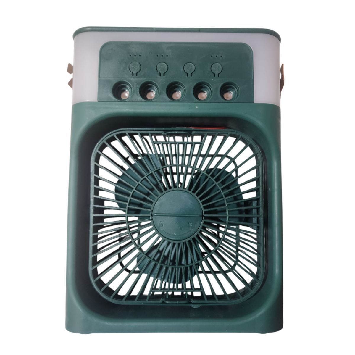 GENERICO - Ventilador portátil humidificador con luz LED - Verde