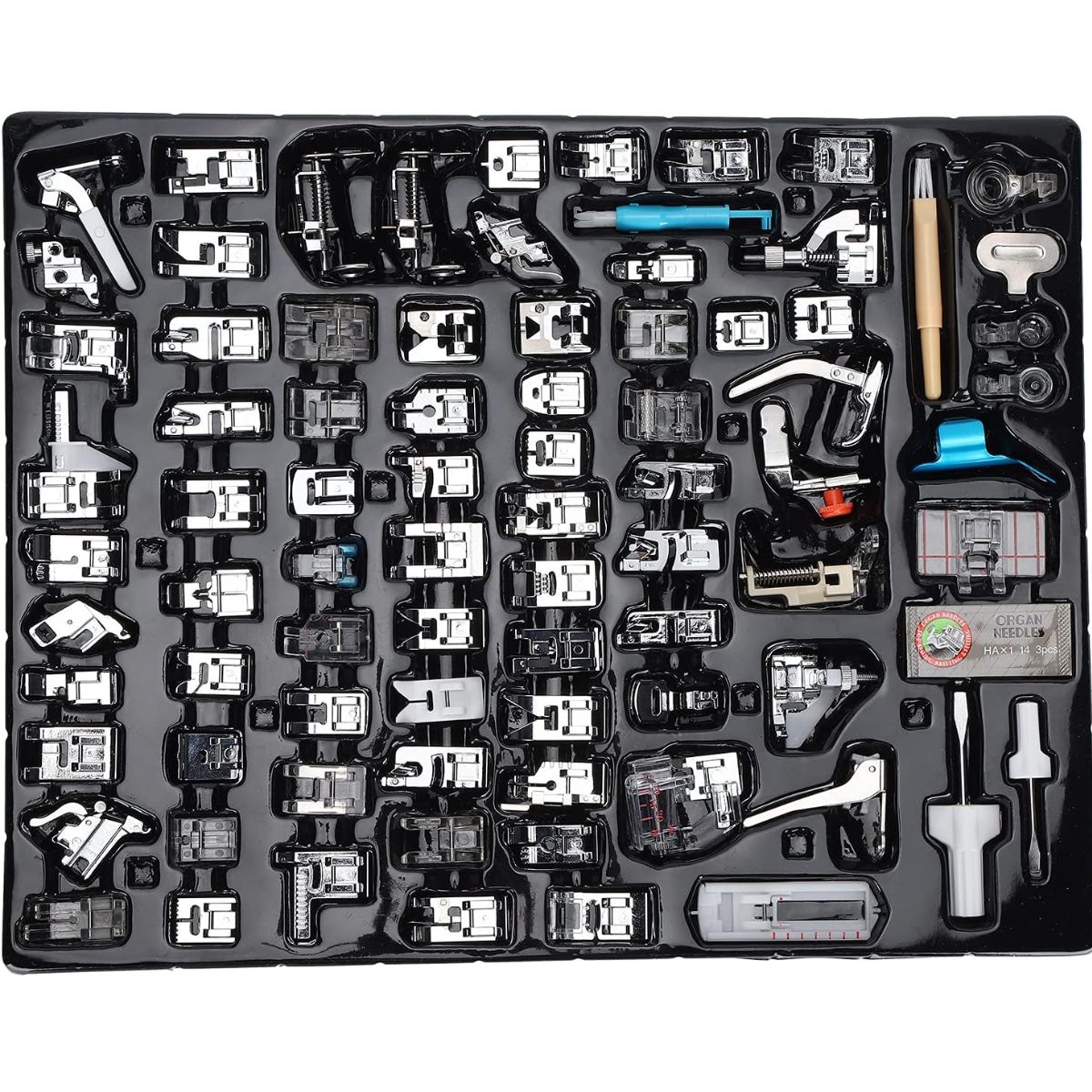 GENERICO - kit 82 prensatelas para máquina de coser doméstica familiar