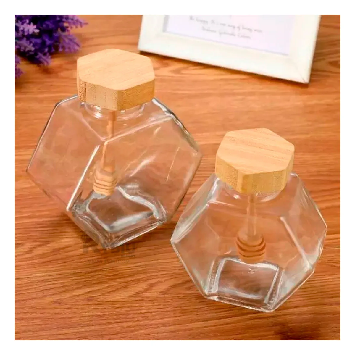 GENERICO - Pack2 Pote de Vidrio Util de 380 ml Y+Post-it Adhesivos